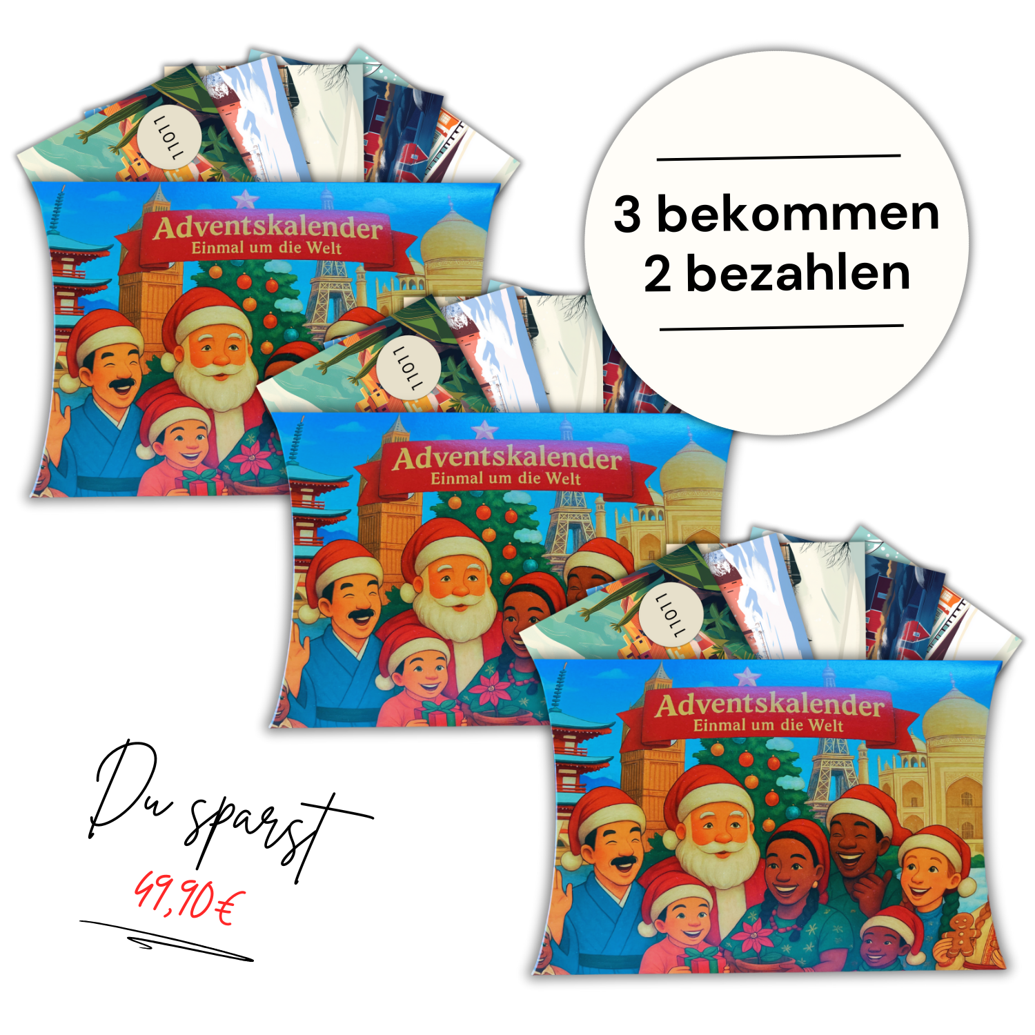 Rätsel-Adventskalender: Einmal um die Welt