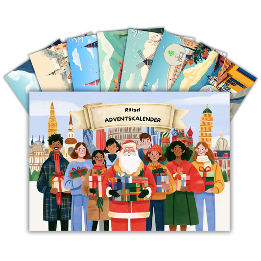 Rätsel-Adventskalender: Einmal um die Welt