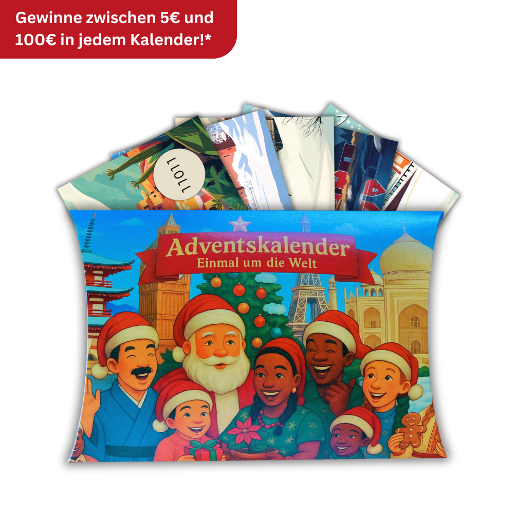 Rätsel-Adventskalender: Einmal um die Welt